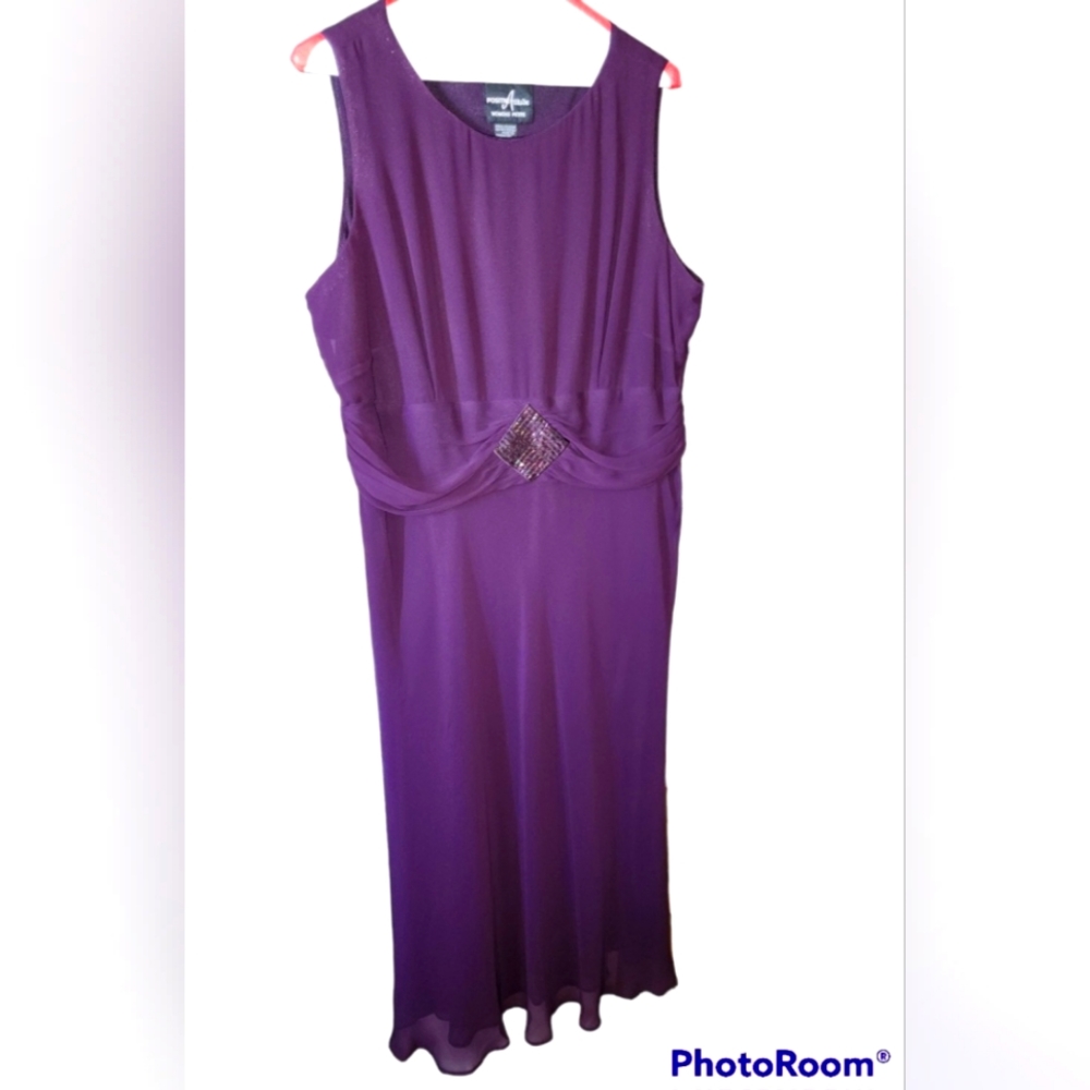 Beautiful Purple Size 16 dress by Positive Attitude